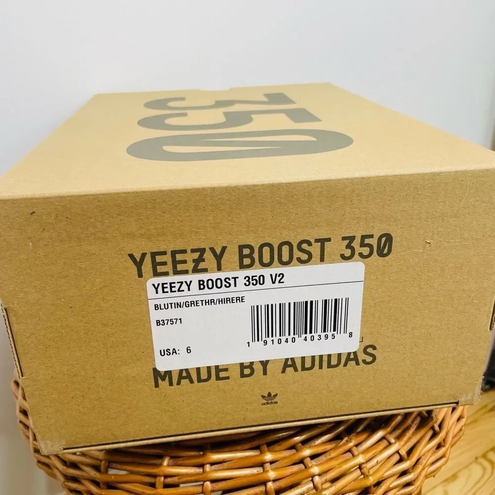 NEW Adidas Yeezy Boost 350 V2 Blue Tint Mens Size 6 / 7.5 Womens GW3773 NWT Box
